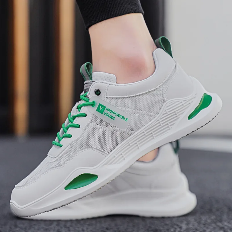 

2021 New Hot Men's Shoes All-match Sports Shoes Breathable Mesh Lace-up Fashion Comfortable Men's Shoes Outdoor Casual Shoes