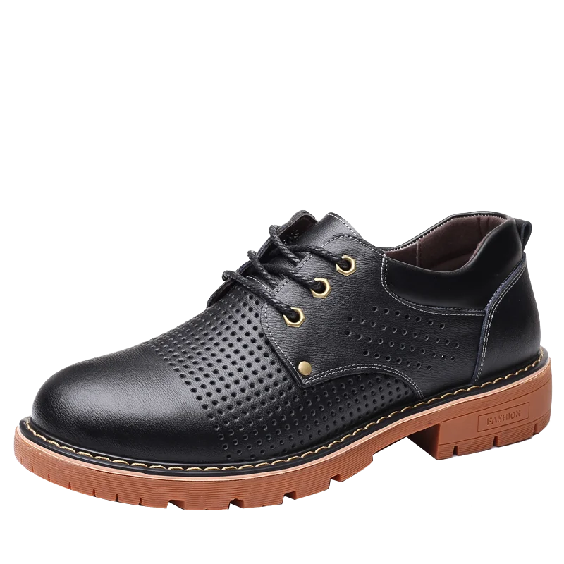 Genuine Leather Men Casual Shoes Winter Plus Velvet Man Footwear Brown Male Boots For Men Designer Shoes Formal Oxford casual shoes leather shoes leather boots