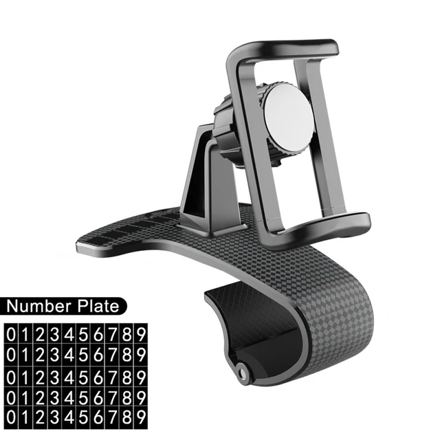 Phone Holder HUD Car Dashboard Phone stand 360° Rotation Adjustable GPS Car Clips holder for iphone 11 Mobile Phone car stand 02