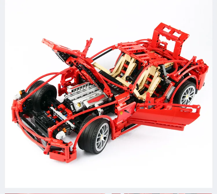 Technic гоночный автомобиль Enzo Ferraring 599 GTB Fiorano 1:10 строительные блоки совместимы с LGSet 8145 модель гонщика игрушки подарки