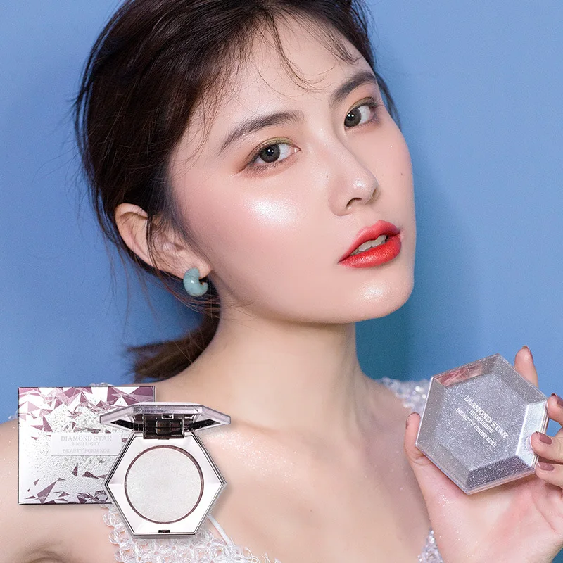 Xixi Diamond Highlights Shining Shaving Powder Cake Z606 Brighten Skin Tone And Create Three