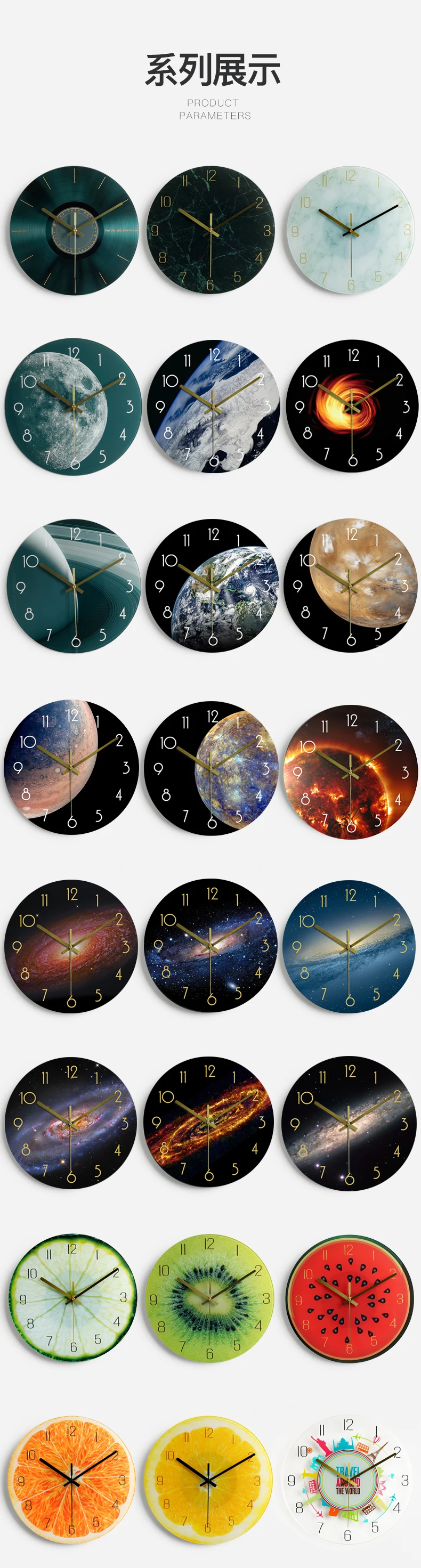 Luxury Glass Wall Clock Modern Silent Creative Watch Wall Clocks Home Deocr Living Room Kitchen Big Clock Reloj Cocina Gift