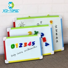 

3 Style Kids Whiteboard Magnetic Dry Eraser White Board With Free Gifts Number Magnets Preschool Children Memo Message Boards