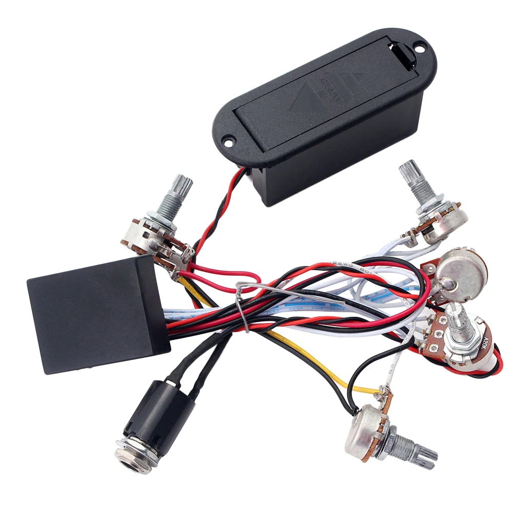

Durable Electric Guitar Bass Pre-Amplifier Pickup Wiring Circuit