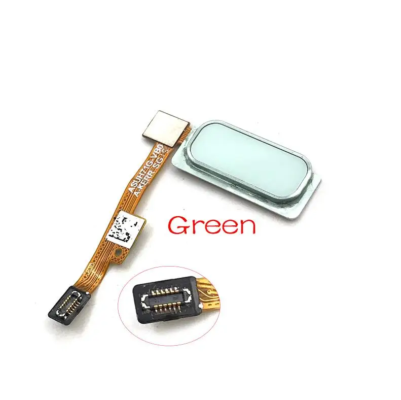 Кнопка Домой отпечатков пальцев Сенсорный Id сенсор разъем гибкий кабель для ASUS Zenfone 4 ZE554KL 5,5" - Цвет: Green