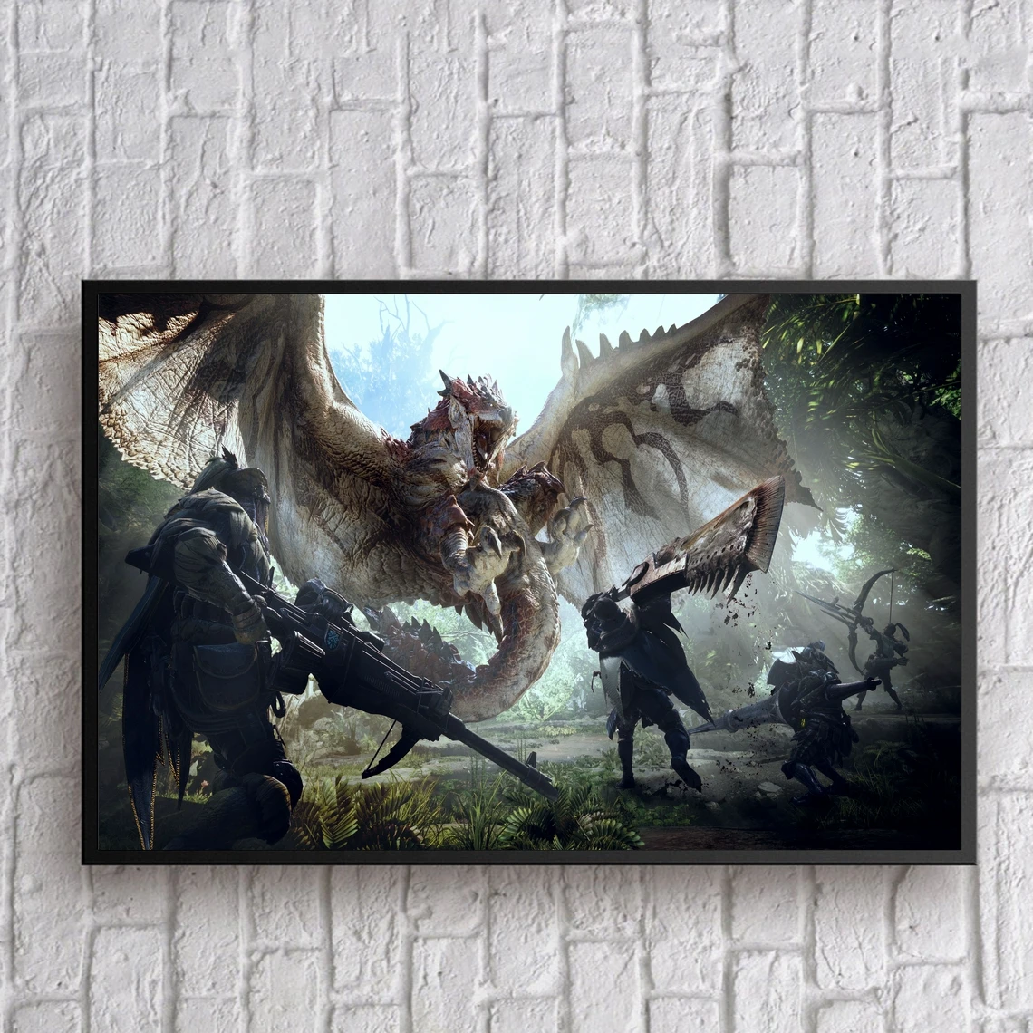 

Monster Hunter Video Game Poster Canvas Print Home Decoration Wall Painting (No Frame)