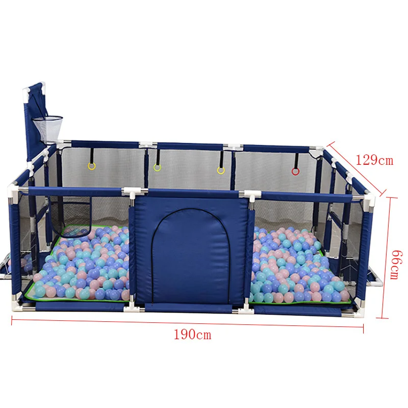 Baby Playpen For Children Pool Balls For Newborn Baby Fence Playpen Kids Basketball Football Field Safety Barrier