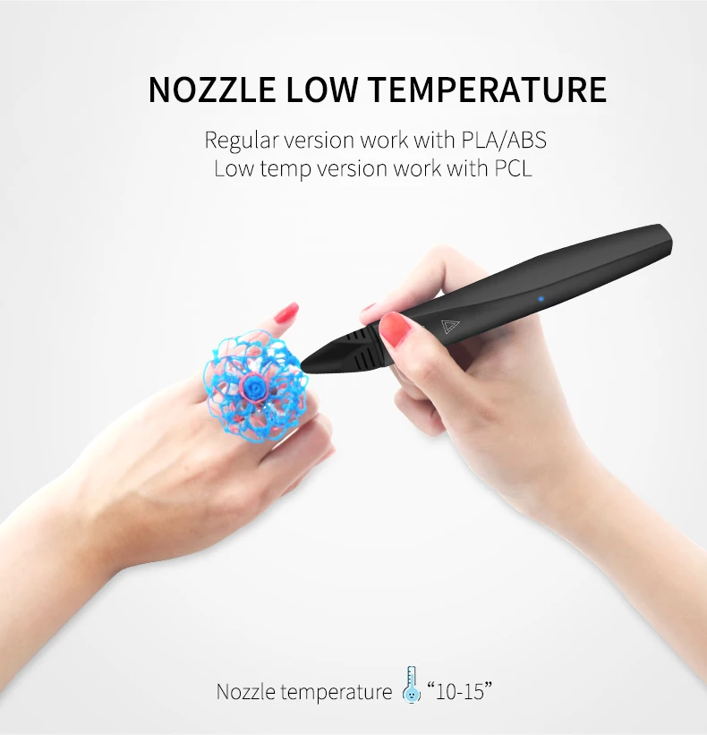 3D Ручка Touchable DIY 3D печать Ручка с 100 м нить из ПКЛ креативная игрушка образовательный подарок для детей день рождения дизайн рисунок