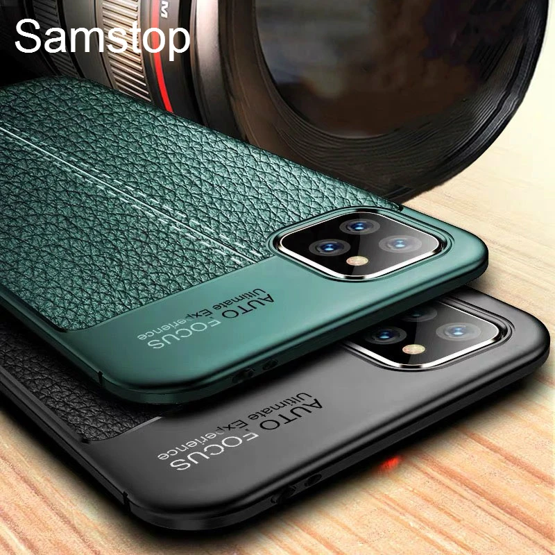 Кожаный чехол для iPhone11 Pro Max 11 Роскошный силиконовый бампер телефона Iphone Funda |