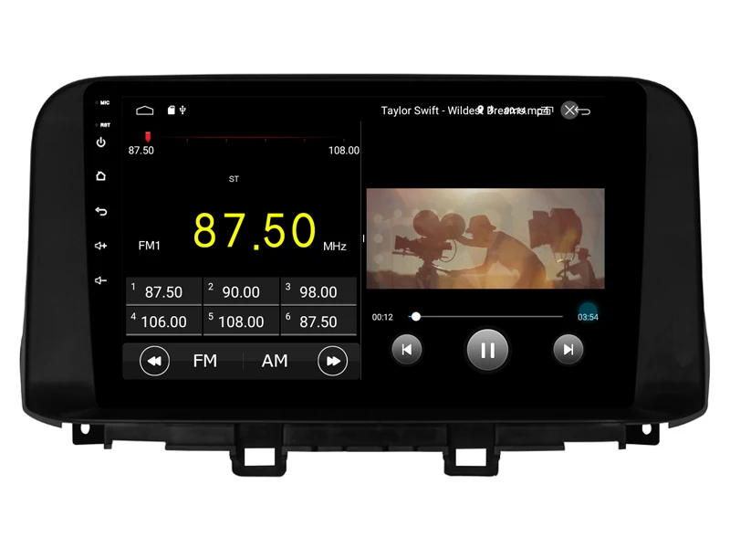 Cheap Car Android 9.0 Player for Hyundai SONATA 2018 tape recorder 4G Lte sim card Bluetooth GPS Radio Head Unit 2.5D IPS screen 4