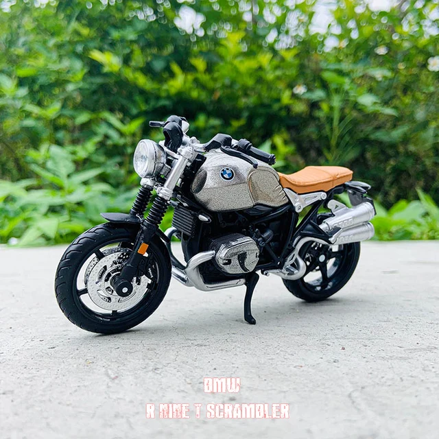 Maisto 1:18 NEW BMW R1250GS Silvardo original authorized simulation alloy motorcycle model toy car Gift - 1-18 T scrambler