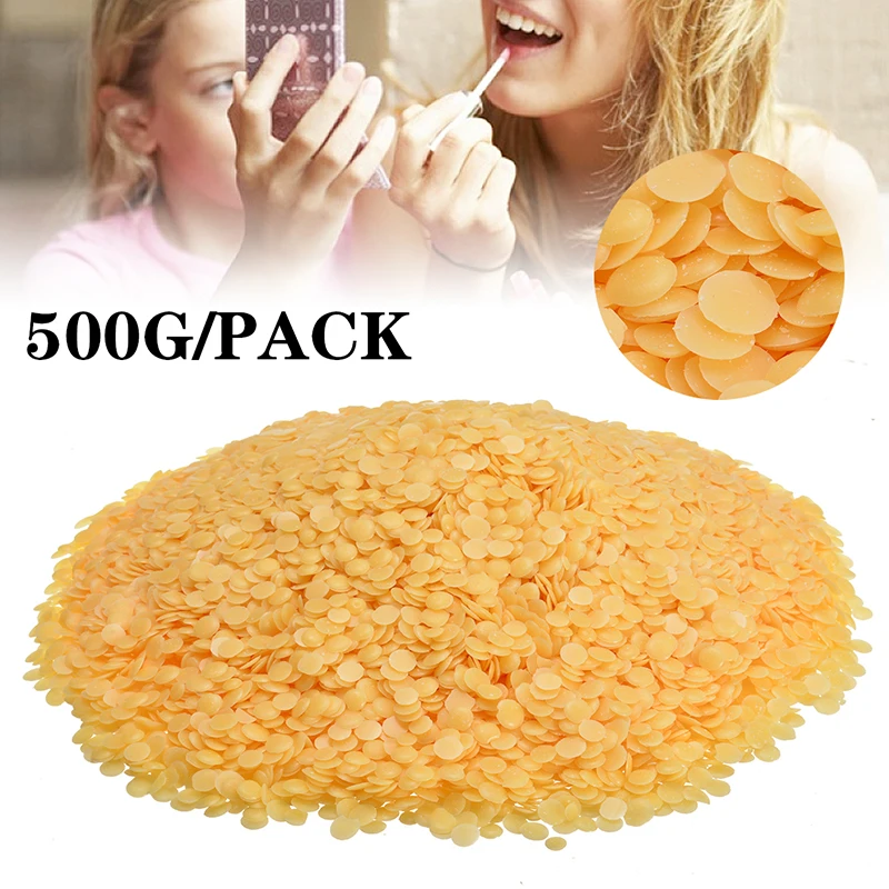 500g/Pack Candelilla Wax Light Yellow Natural Pure Pellet For DIY Cosmetic Lipstick Plant Hardness Regulator | Дом и сад