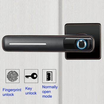

Door Smart Lock Biometric Fingerprint Lock & Mechanical Key With USB Cable Set