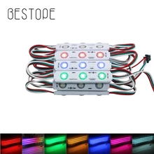 20 шт. 5050 RGB светодиодный модуль с WS2801 IC SMD 5050 3 светодиодный S RGB пикселей цифровой контроль светодиодный модуль пикселей водонепроницаемый DC1