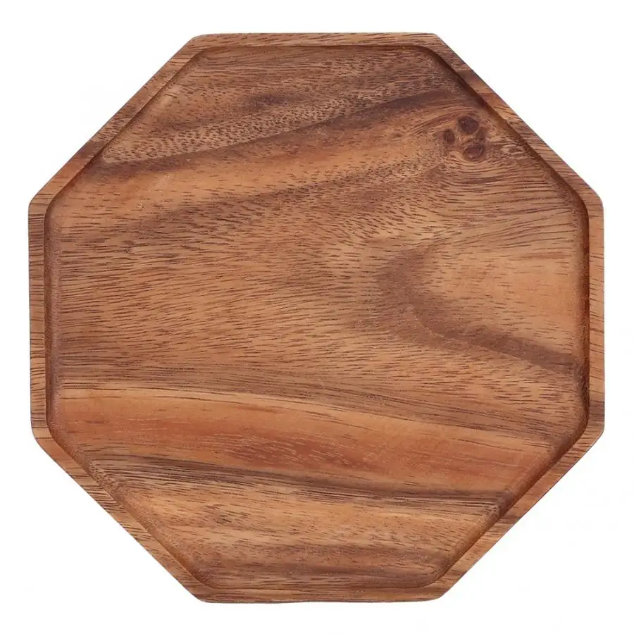 Чайный столик Octangle из натурального дерева поднос для сервировки деревянная