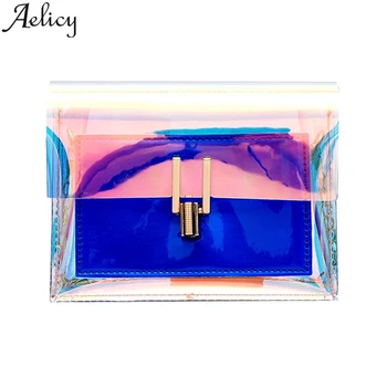 

Aelicy Local Stock Women New Fashion Ladies Jelly Pu Leather Shoulder Lady Cross Body Bag Tote Hasp Messenger Satchel Purse
