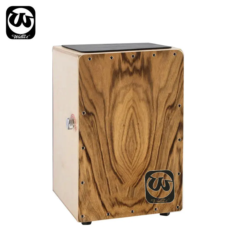 Walter.t Cajon – boîte en bois pour adulte, tambour à main zèbre débutant,  instrument de musique à percussion, musique, cadeau pour enfant