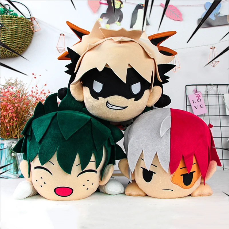 Аниме Мой герой Academy Izuku Midoriya Katsuki Bakugou Shouto мой герой училища куклы плюшевые игрушки девочка мягкие в подарок