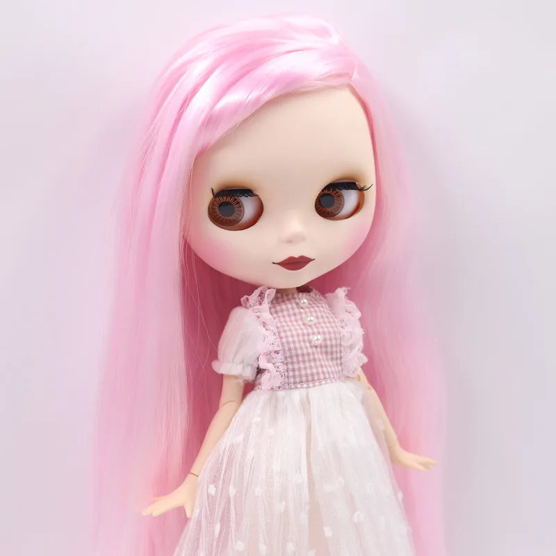 Aria – Premium Custom Neo Blythe Doll with Pink Hair, White Skin & Matte Cute Face 3