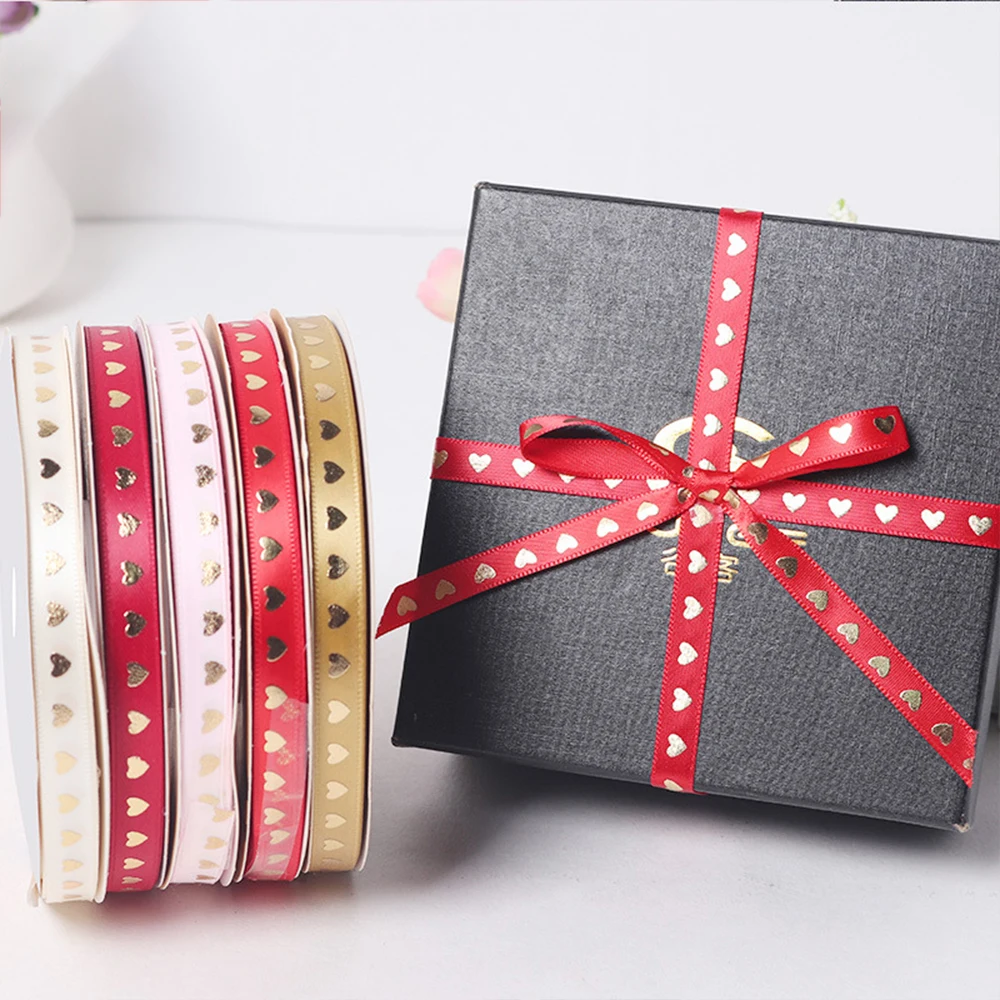 5 Yards Valentine's Day Themed Grosgrain Ribbons Designs for DIY Gifts Wrapping, Wedding Decoration, Crafts, 1/1.5cm Width ribbon decoration ribbon supplies grosgrain ribbon