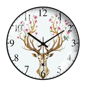 

Watch Wall Clock Living Room Home Atmosphere Free Punch Creative Fashion Simple Net Red Clock Bedroom Mute New Wall Clock