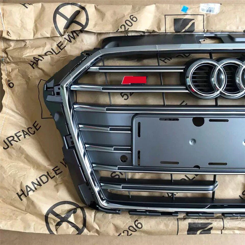 Решетка ABS для A3 S3- Решетка переднего бампера с ACC режущая гоночная решетка с держателем Европейской пластины
