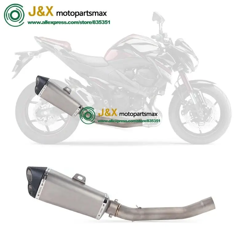 Полная система слипоны для kawasaki Z750 Z 750 мотоцикл глушитель Escape средняя