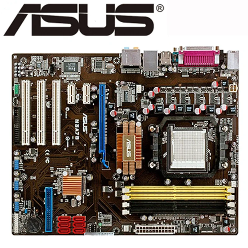 Socket AM2/AM2+ M3A78 материнская плата для AMD 770 ASUS M3A78 системная плата DDR2 8 Гб ATX настольная материнская плата PCI-E 2,0 16X USB 2,0 Б/у