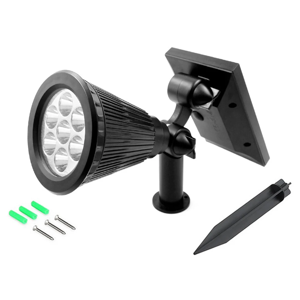 

7 LED Outdoor Patio Yard RGB Colorful Solar Powered Waterproof Adjustable Lawn Security Garden Lights Ultra Bright