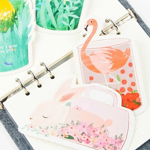 Art Postcards 30 Sheets/Set Cute Cup Animal Postcard/Greeting Card/Message Card/Birthday Letter Envelope Gift Card