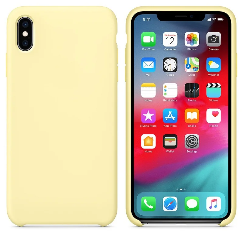 Оригинальные официальные силиконовые чехлы для Apple iphone X Xs MAX XR, чехол для iphone 11 Pro, чехол для Apple iphone 7/7 Plus 8 8 Plus