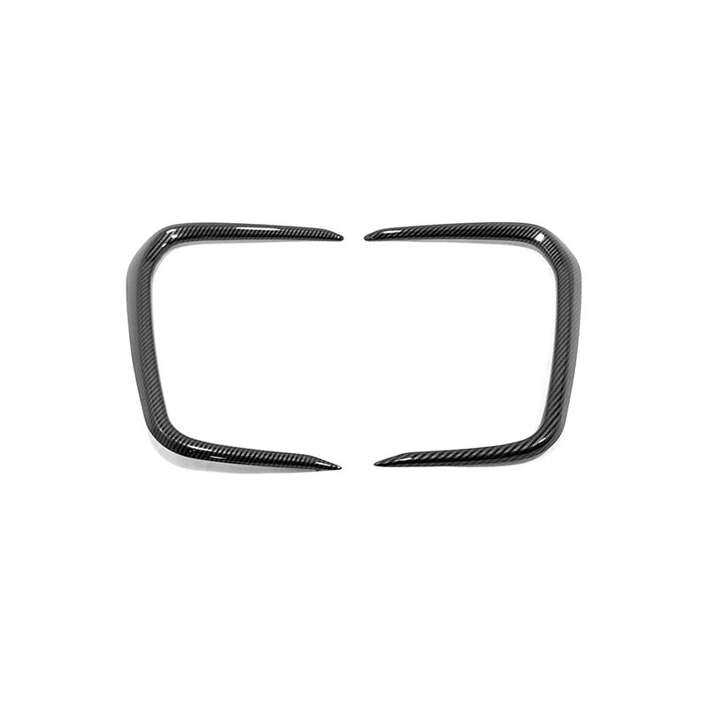 Carbon fibre АБС-пластик для Toyota Corolla Sedan, аксессуары для автомобиля, передняя противотуманная фара, украшение для бровей, Накладка для автомобиля, Стайлинг, 2 шт - Цвет: Carbon fibre