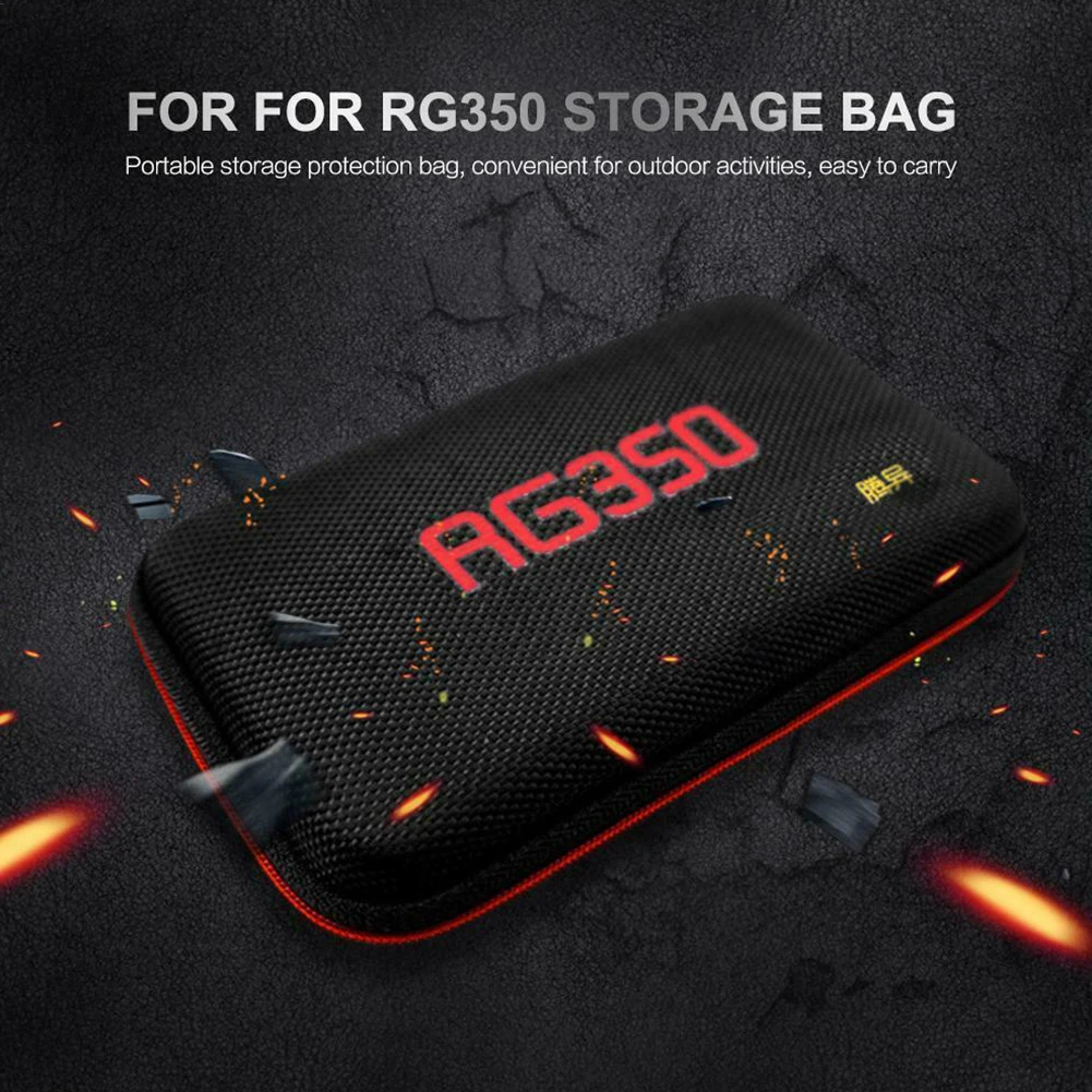 Жесткий чехол для переноски EVA, Ретро Чехол, сумочка с ремешком, сетчатый карман, игровая консоль, сумка, Защитный Водонепроницаемый, портативный, для RG350