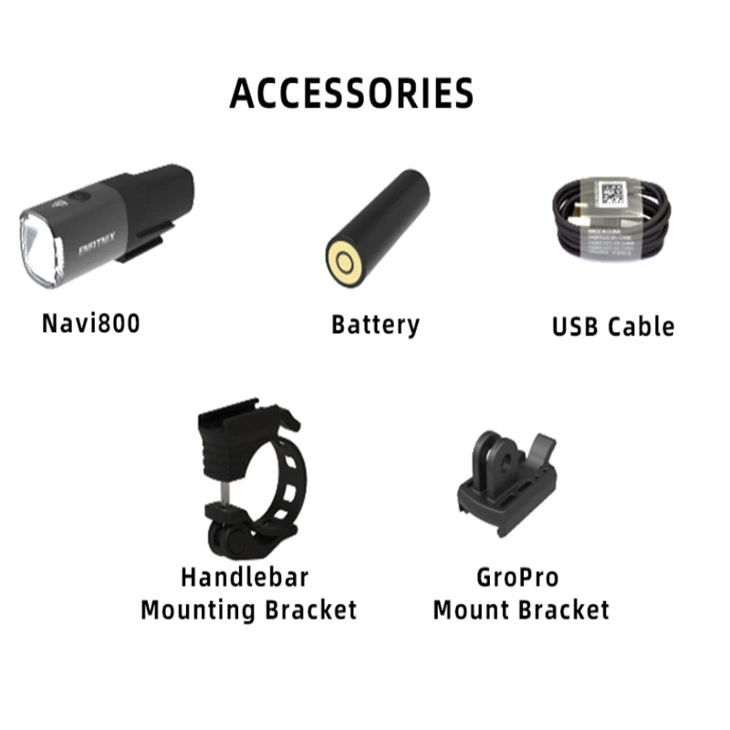 جديد Enfitnix Navi800 USB قابلة لإعادة الشحن، مصبا...