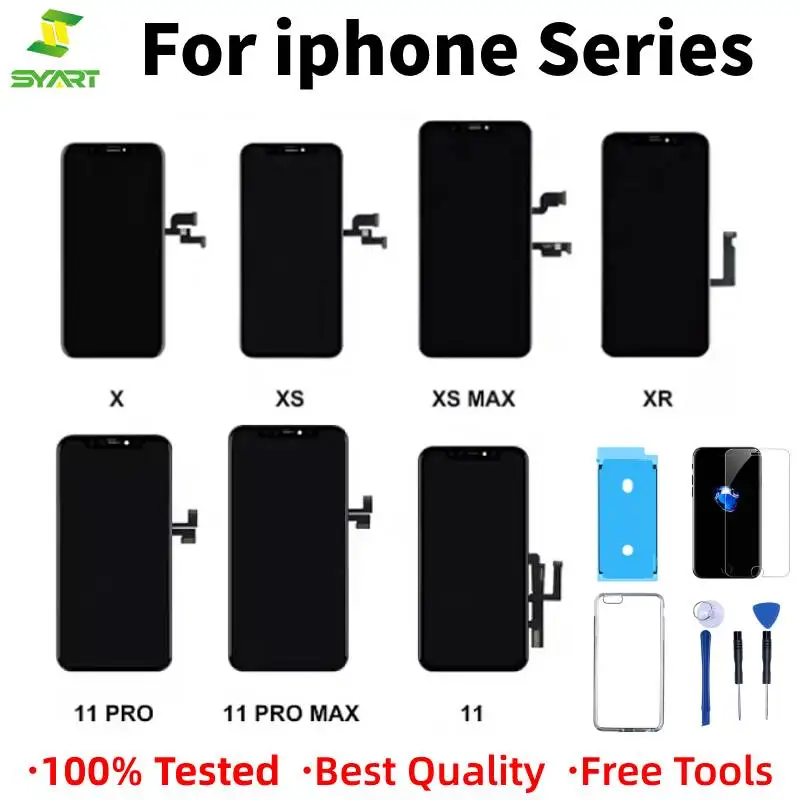 ЖК дисплей для iPhone X XS XSMax XR 11 сенсорный экран OLED TFT с дигитайзером в сборе