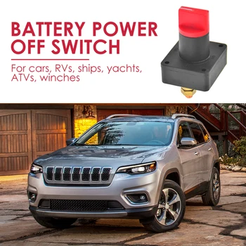 

Battery Kill Switch Power Disconnect Rotary Isolator Power Disconnect Cut Off Switch for Car Boat Marine Van Truck RV ATV Carav