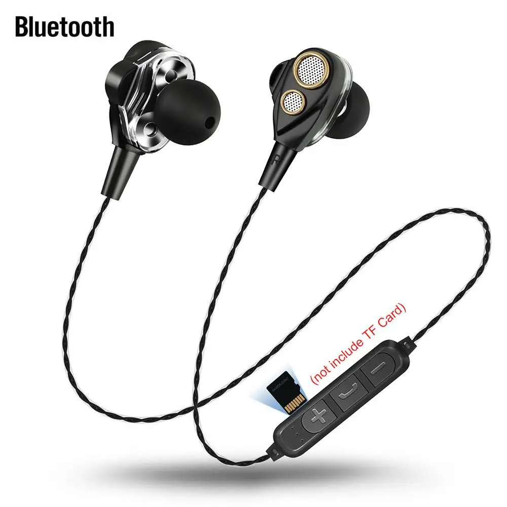 Bluetooth-наушники с 4 рожками 6D стерео звук беспроводные Bluetooth 1 наушники поддержка