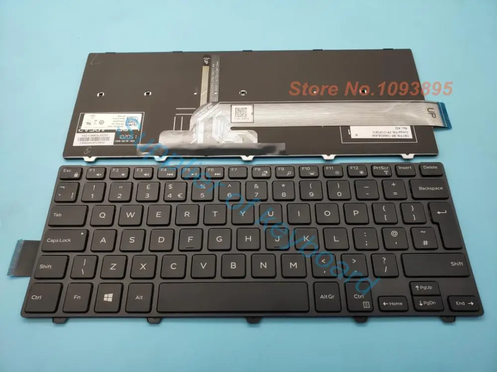Великобритании(ГБ) Клавиатура для ноутбука Dell Inspiron 14 3442 3450 5442 5445 5447 5448 Клавиатура ноутбука Великобритании(ГБ) клавиатура с подсветкой