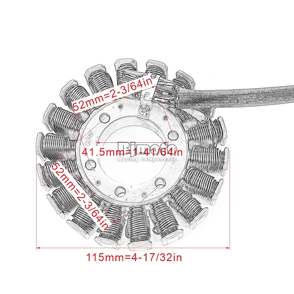 Статор мотоцикла катушки для Triumph Скорость четыре 600 2002-2005 T1300510 Daytona 600 2003-2005 Daytona 955i 2002-2006