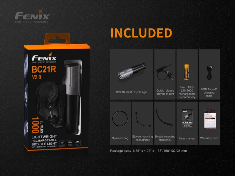 Fenix BC21R V2.0 Lightweight Bicycle Light (14)
