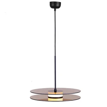 

High Quality Contemporary Hanging Lamp Indoor Lighting Home Bedroom Hotel Modern Cognac Glass Pendant Light Lustre Pendente