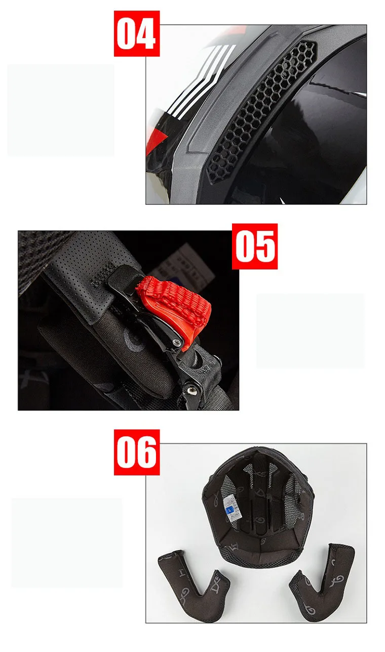 women and men GXT G703 dual visor dirt biker helmets men electric motorcycle MOTO bicycle scooter safety helmet headpiece