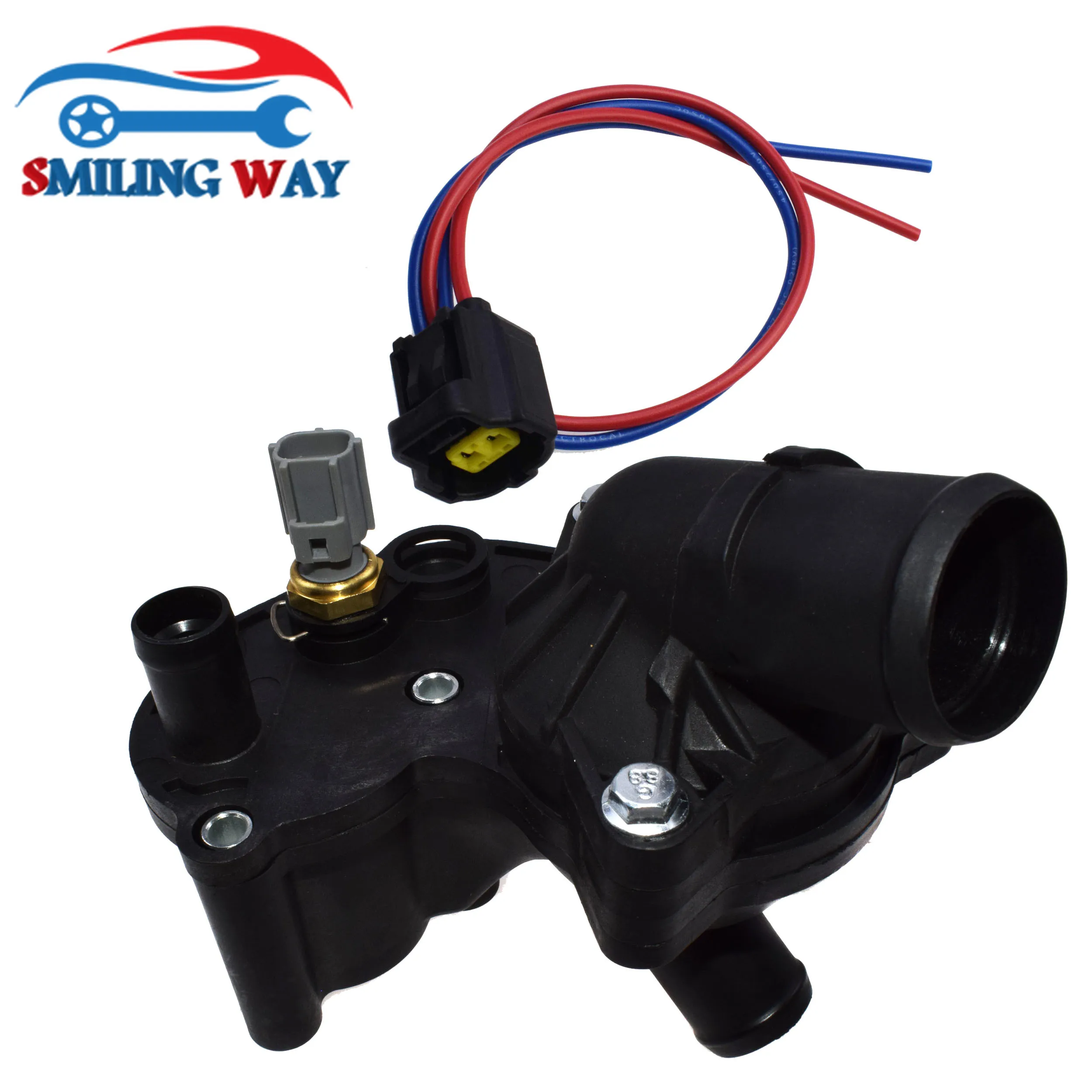 Coolant Thermostat Housing Sensor or with Connector Plug Harness For
