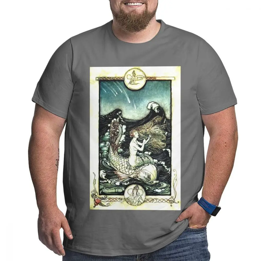 Винтажная книжная иллюстрация, Шекспир (3) иллюстрация, Мужская футболка большого размера