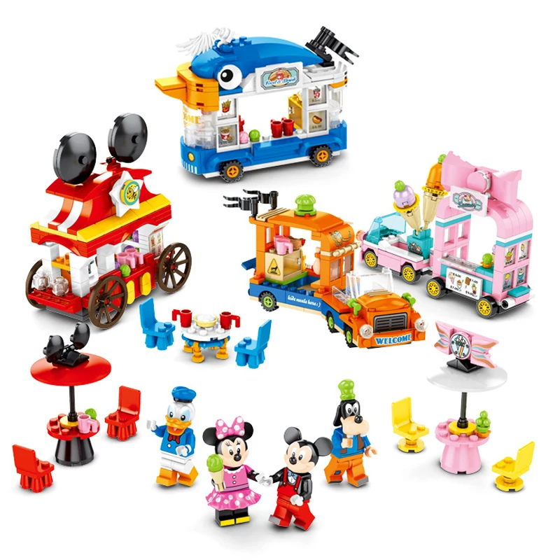 

2020 New Disneyed Mickeyed Mouseed Donalded Ducked Compatible Legoinglys Disneyinglys Building Blocks Toys for Children Gift