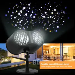 Christmas Snowflake Projector Landscape Lighting Christmas Party LED Stage Light Outdoor Garden Lawn Buried Lights Home Decor