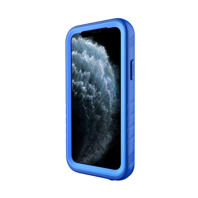 Подводный 10 м водонепроницаемый чехол для iPhone 11 Pro X XR XS MAX, водонепроницаемый, для плавания, дайвинга, ударопрочный чехол с полной защитой - Цвет: Синий