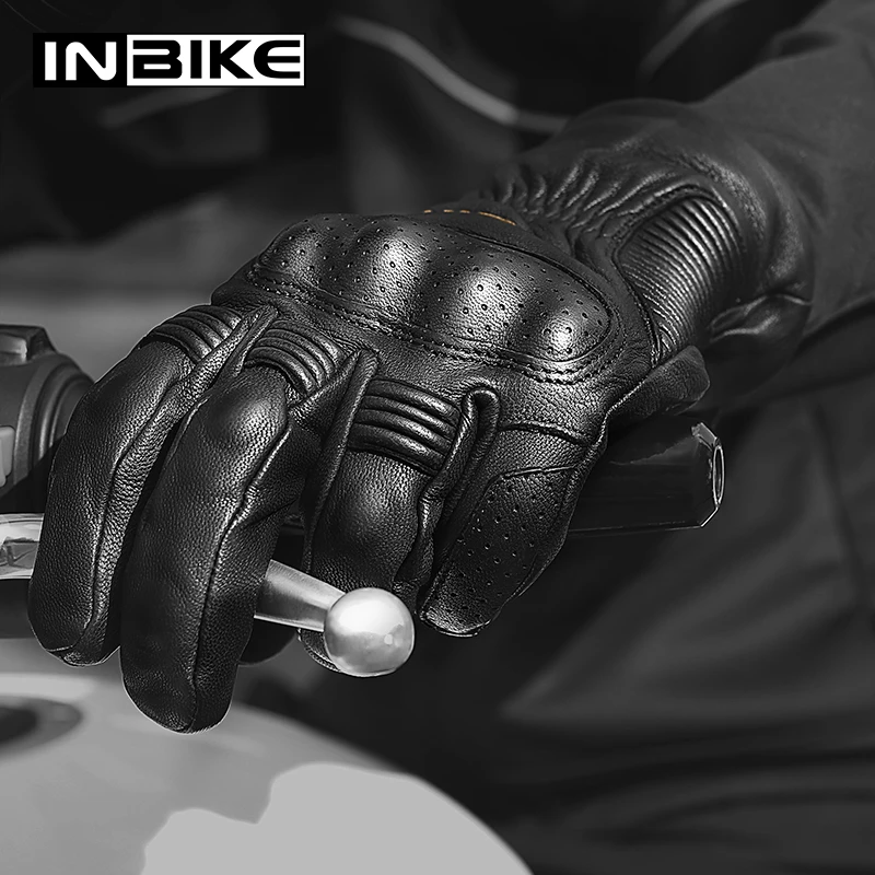 INBIKE зимние мотоциклетные перчатки для велосипеда утепленные Мотоциклетные