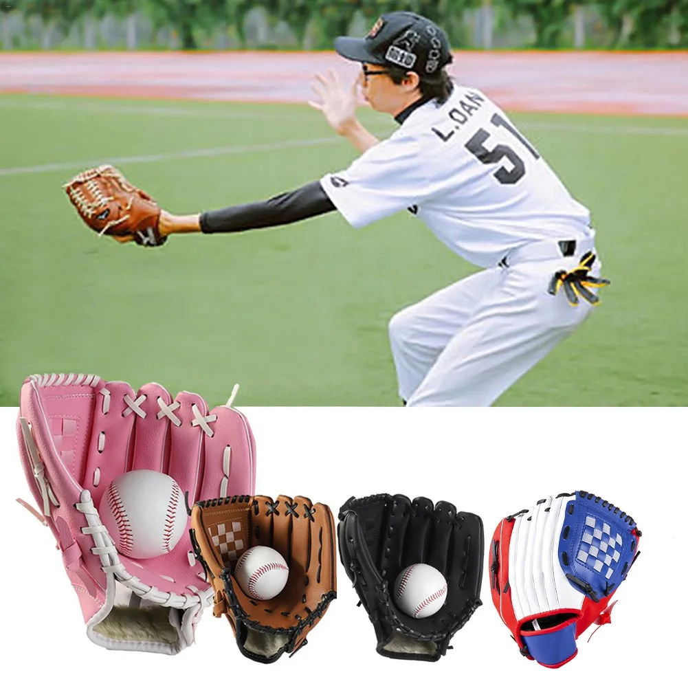 Утолщенная бейсбольная перчатка для игры в бейсбол, Софтбол, перчатка для левшей, для всех возрастов