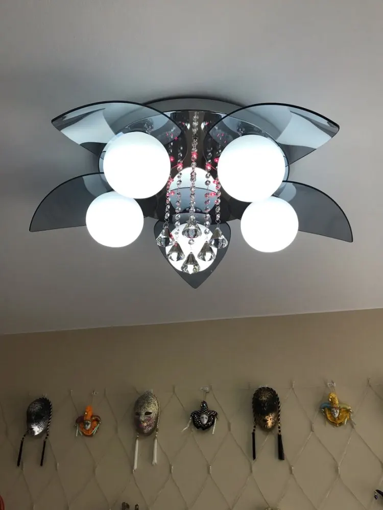 led e27 Нордик Железные Хрустальные Светодиодные Лампы.Светодиодные